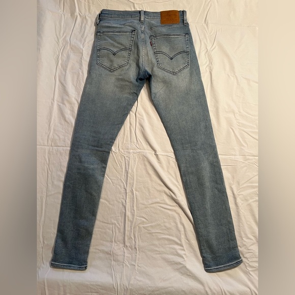 Levi’s Skinny Taper - 30X32 Distressed Light Blue Jeans - Picture 3 of 5